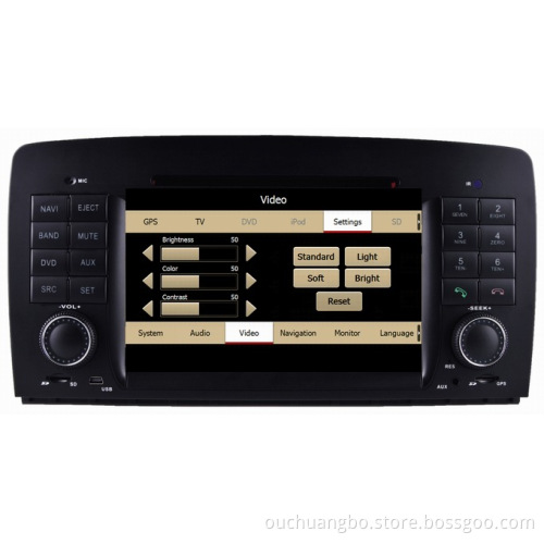 Ouchuangbo audio radio for Mercedes Benz R class W251 2006-2012 with iPod bleutooth 1080P video player